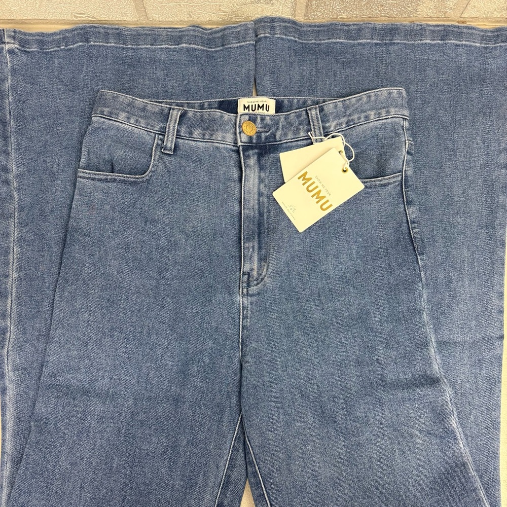 SMYM Hawn Bell Jeans In Sky Rider Size 29